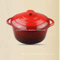 Round Enamel Cast Iron Cookware with Bakelite Knob Dia 18cm